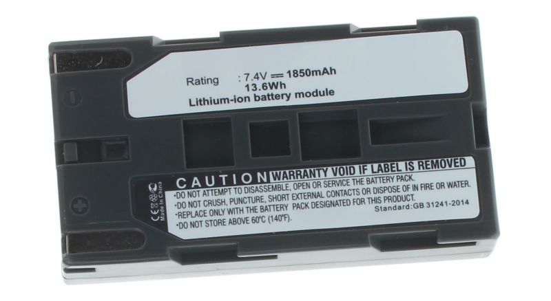 Аккумуляторные батареи для фотоаппаратов и видеокамер Samsung VM-B300Емкость (mAh): 1850. Напряжение (V): 7,4