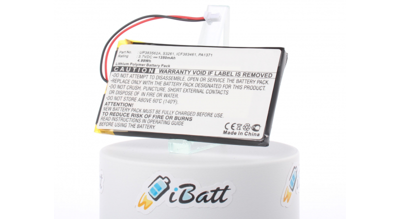 Аккумуляторная батарея iBatt iB-M111 для телефонов, смартфонов PalmЕмкость (mAh): 1350. Напряжение (V): 3,7