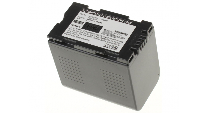 Аккумуляторная батарея VW-VBD21 для фотоаппаратов и видеокамер Panasonic. Артикул iB-F316.Емкость (mAh): 3300. Напряжение (V): 7,4