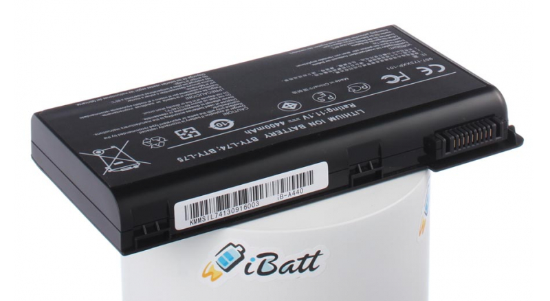 Аккумуляторная батарея для ноутбука MSI A6005. Артикул iB-A440.Емкость (mAh): 4400. Напряжение (V): 11,1