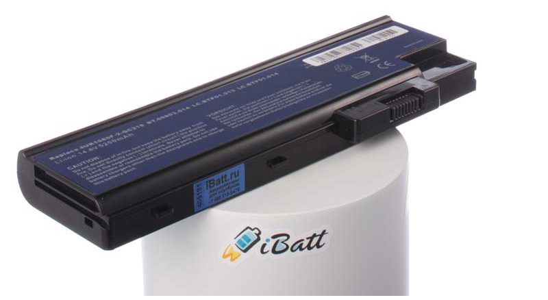 Аккумуляторная батарея для ноутбука Acer Aspire 9523. Артикул iB-A155.Емкость (mAh): 4400. Напряжение (V): 14,8