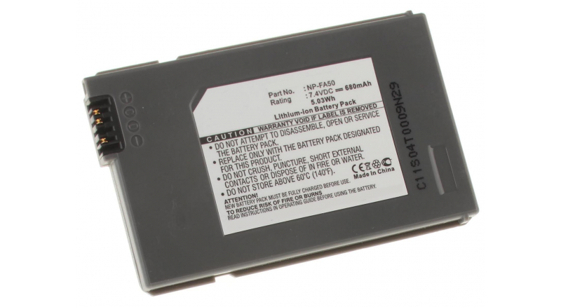 Аккумуляторные батареи для фотоаппаратов и видеокамер Sony DCR-HC90ESЕмкость (mAh): 680. Напряжение (V): 7,4