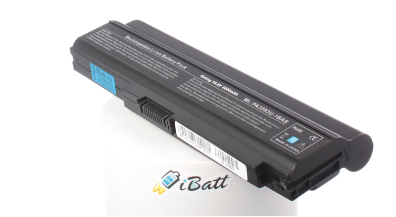 Аккумуляторная батарея PABAS111 для ноутбуков Toshiba. Артикул iB-A460.Емкость (mAh): 6600. Напряжение (V): 10,8
