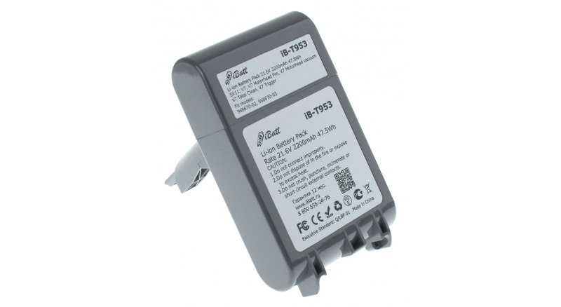 Аккумуляторная батарея 968670-03 для пылесосов Dyson. Артикул iB-T953.Емкость (mAh): 2200. Напряжение (V): 21,6