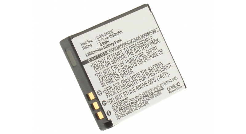 Аккумуляторная батарея CGA-S008E для фотоаппаратов и видеокамер Leica. Артикул iB-F187.Емкость (mAh): 1050. Напряжение (V): 3,7