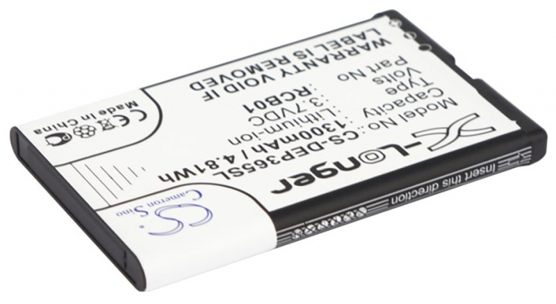 Аккумуляторная батарея RCB01 для телефонов, смартфонов Doro. Артикул iB-M1744.Емкость (mAh): 1300. Напряжение (V): 3,7