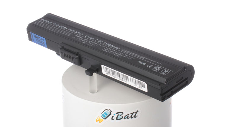 Аккумуляторная батарея для ноутбука Sony Vaio VGN-TX3XRP/B. Артикул iB-A469.Емкость (mAh): 11000. Напряжение (V): 7,4