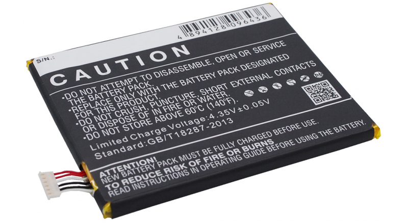 Аккумуляторная батарея для телефона, смартфона Alcatel OT-7049D. Артикул iB-M840.Емкость (mAh): 3000. Напряжение (V): 3,8