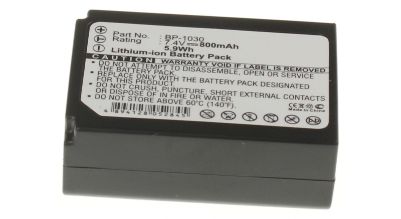 Аккумуляторные батареи для фотоаппаратов и видеокамер Samsung NX300MЕмкость (mAh): 800. Напряжение (V): 7,4