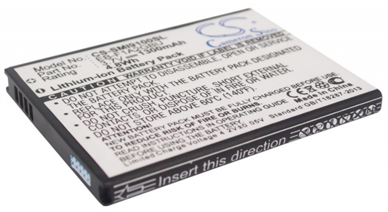 Аккумуляторная батарея для телефона, смартфона Samsung SHV-E170S. Артикул iB-M1015.Емкость (mAh): 1300. Напряжение (V): 3,7