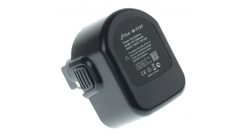 Аккумуляторная батарея для электроинструмента Black & Decker FSL12. Артикул iB-T137.Емкость (mAh): 3300. Напряжение (V): 12