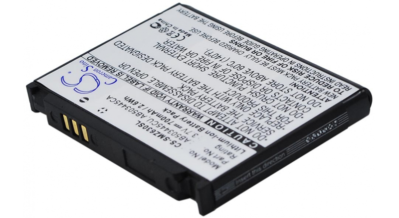 Аккумуляторная батарея AB503445CA для телефонов, смартфонов Samsung. Артикул iB-M371.Емкость (mAh): 700. Напряжение (V): 3,7