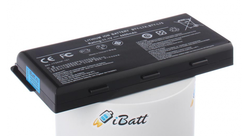 Аккумуляторная батарея для ноутбука MSI CX620-050. Артикул iB-A440.Емкость (mAh): 4400. Напряжение (V): 11,1