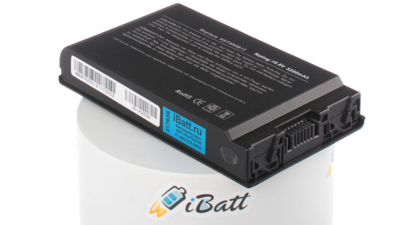 Аккумуляторная батарея HSTNN-UB12 для ноутбуков HP-Compaq. Артикул iB-A269H.Емкость (mAh): 5200. Напряжение (V): 10,8