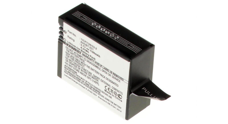 Аккумуляторные батареи для фотоаппаратов и видеокамер GoPro HD Hero3+ Silver EditionЕмкость (mAh): 1180. Напряжение (V): 3,7
