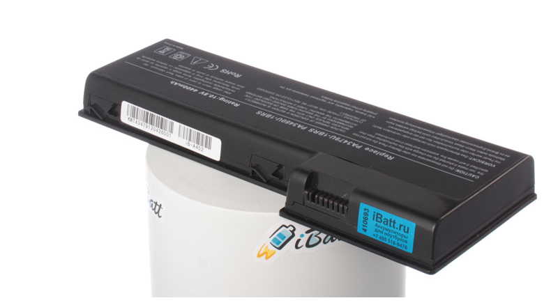 Аккумуляторная батарея для ноутбука Toshiba Satellite P100-208. Артикул iB-A452.Емкость (mAh): 4400. Напряжение (V): 10,8