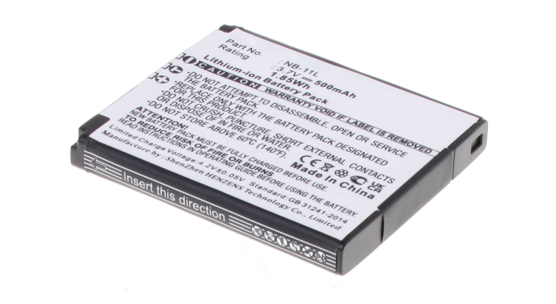 Аккумуляторная батарея iBatt iB-F476 для фотокамер и видеокамер CanonЕмкость (mAh): 500. Напряжение (V): 3,7