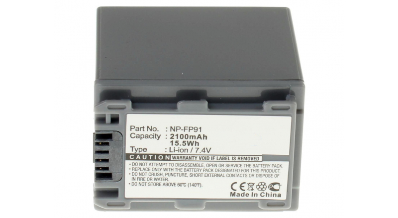 Аккумуляторные батареи для фотоаппаратов и видеокамер Sony DCR-HC41Емкость (mAh): 2100. Напряжение (V): 7,4