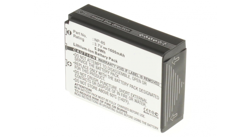 Аккумуляторные батареи для фотоаппаратов и видеокамер FujiFilm FinePix SL280Емкость (mAh): 1600. Напряжение (V): 3,7