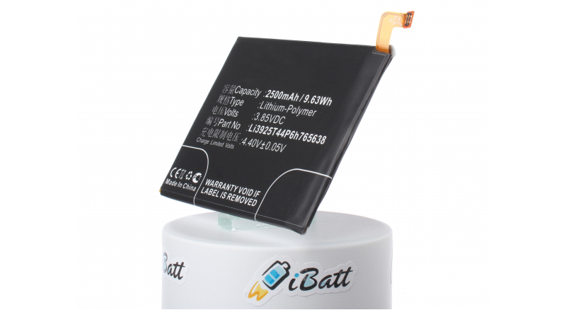 Аккумуляторная батарея iBatt iB-M3080 для телефонов, смартфонов ZTEЕмкость (mAh): 2500. Напряжение (V): 3,85