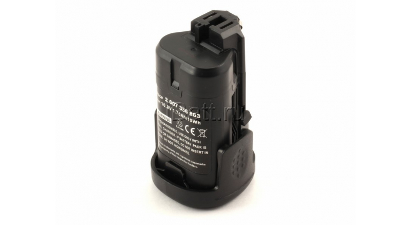 Аккумуляторная батарея для электроинструмента Bosch PSR 10.8 LI-2. Артикул iB-T177.Емкость (mAh): 1500. Напряжение (V): 10,8