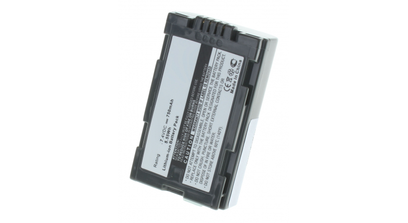 Аккумуляторные батареи для фотоаппаратов и видеокамер Panasonic PV-DV400Емкость (mAh): 750. Напряжение (V): 7,4