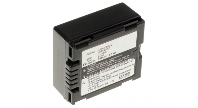 Аккумуляторная батарея CGA-DU14E/1B для фотоаппаратов и видеокамер Hitachi. Артикул iB-F312.Емкость (mAh): 750. Напряжение (V): 7,4