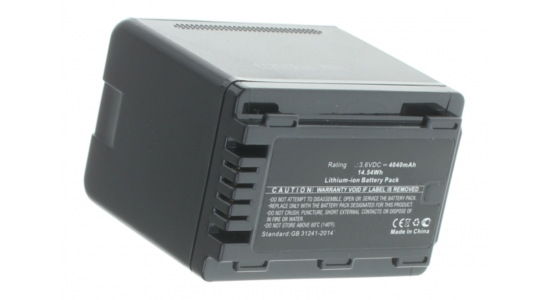Аккумуляторные батареи для фотоаппаратов и видеокамер Panasonic HC-V720GKЕмкость (mAh): 4040. Напряжение (V): 3,6