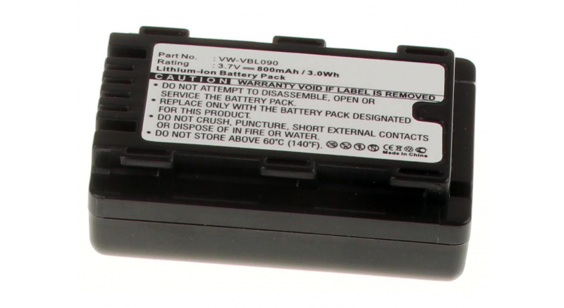 Аккумуляторные батареи для фотоаппаратов и видеокамер Panasonic SDR-H86Емкость (mAh): 800. Напряжение (V): 3,7