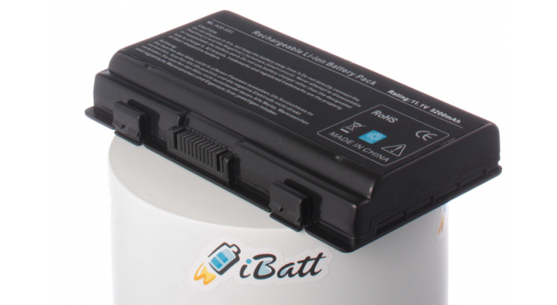 Аккумуляторная батарея для ноутбука Asus X51RL. Артикул iB-A182H.Емкость (mAh): 5200. Напряжение (V): 11,1