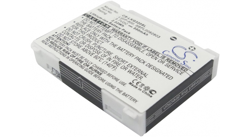 Аккумуляторная батарея iBatt iB-M171 для телефонов, смартфонов LGЕмкость (mAh): 550. Напряжение (V): 3,7