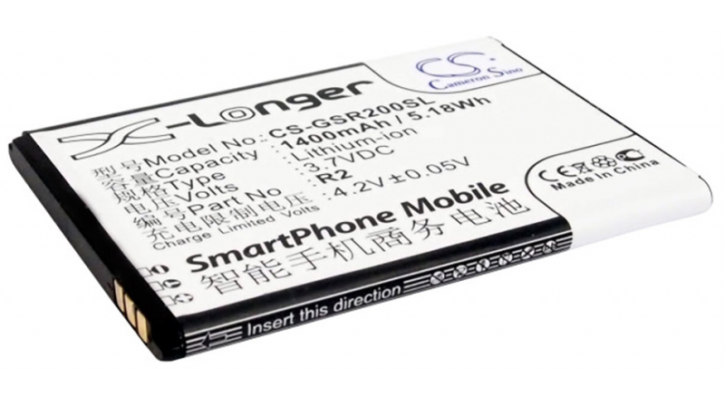 Аккумуляторная батарея для телефона, смартфона GSmart R2. Артикул iB-M634.Емкость (mAh): 1400. Напряжение (V): 3,7