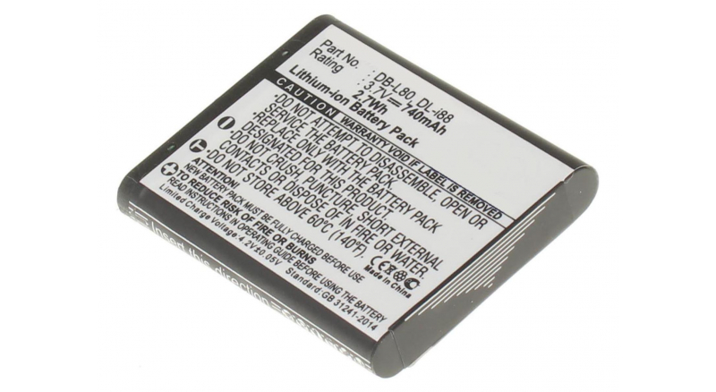 Аккумуляторная батарея D-Li88 для фотоаппаратов и видеокамер Pentax. Артикул iB-F227.Емкость (mAh): 740. Напряжение (V): 3,7