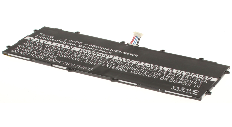 Аккумуляторная батарея для ноутбука Samsung Galaxy Tab 3 10.1 P5200 16GB White. Артикул iB-A1285.Емкость (mAh): 6800. Напряжение (V): 3,8