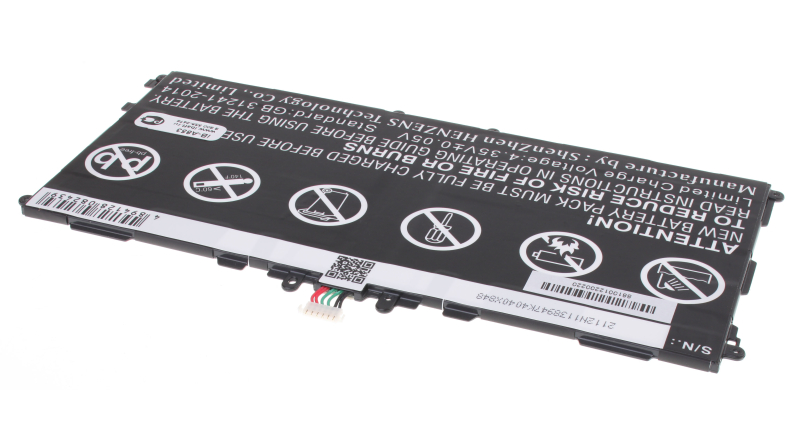 Аккумуляторная батарея для ноутбука Samsung Galaxy Tab Pro 10.1 SM-T525 16Gb. Артикул iB-A853.Емкость (mAh): 6600. Напряжение (V): 3,8