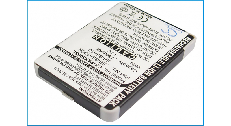 Аккумуляторная батарея EB-BSA10 для телефонов, смартфонов Panasonic. Артикул iB-M512.Емкость (mAh): 750. Напряжение (V): 3,7