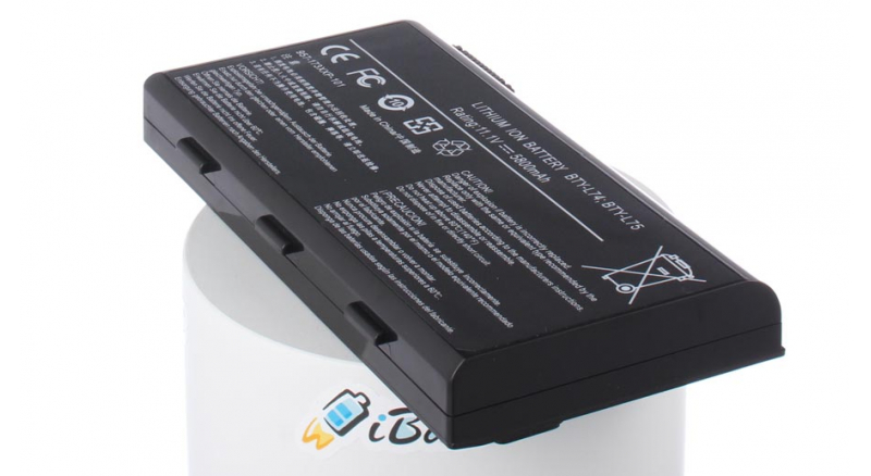 Аккумуляторная батарея BTY-L75 для ноутбуков MSI. Артикул iB-A440X.Емкость (mAh): 5800. Напряжение (V): 11,1