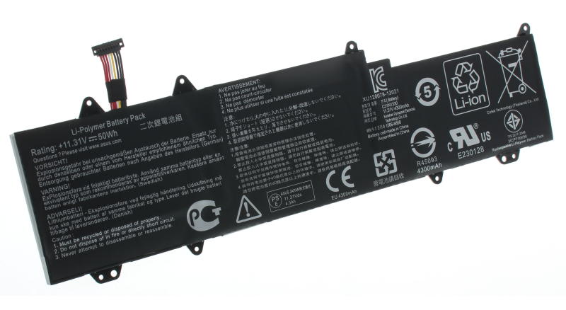 Аккумуляторная батарея 0B200-00070200 для ноутбуков Asus. Артикул iB-A1151.Емкость (mAh): 4400. Напряжение (V): 11,3