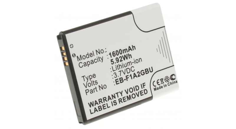 Аккумуляторная батарея EB-L102GBK для телефонов, смартфонов Samsung. Артикул iB-M328.Емкость (mAh): 1600. Напряжение (V): 3,7