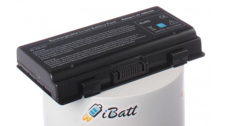Аккумуляторная батарея для ноутбука Asus X51L. Артикул iB-A182.Емкость (mAh): 4400. Напряжение (V): 11,1