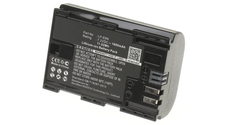 Аккумуляторные батареи для фотоаппаратов и видеокамер Canon EOS 5D Mark IIЕмкость (mAh): 1600. Напряжение (V): 7,2