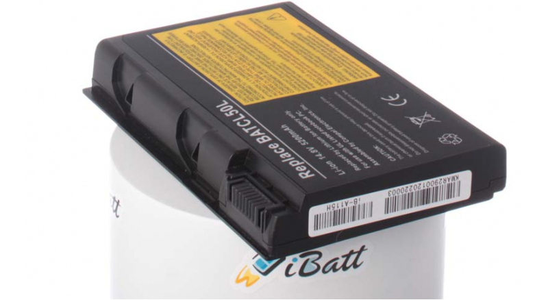 Аккумуляторная батарея для ноутбука Acer Aspire 9104LMi. Артикул iB-A115H.Емкость (mAh): 5200. Напряжение (V): 14,8