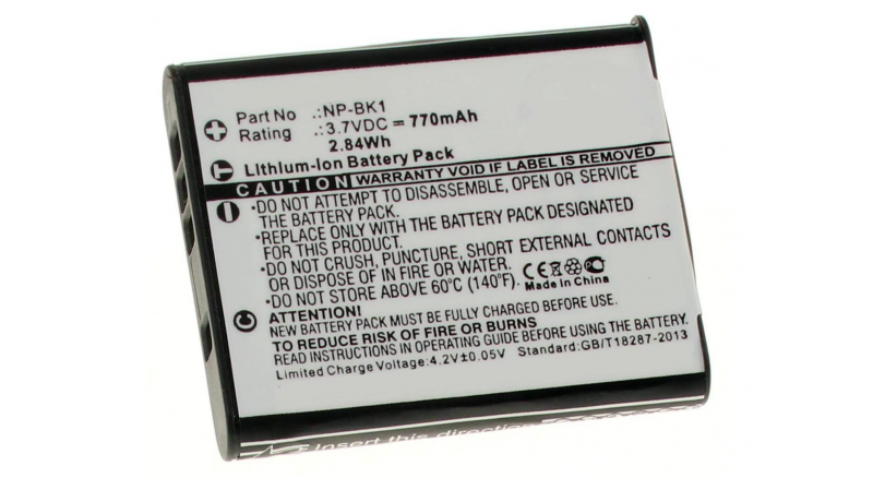 Аккумуляторные батареи для фотоаппаратов и видеокамер Sony Cyber-shot DSC-W370Емкость (mAh): 770. Напряжение (V): 3,7