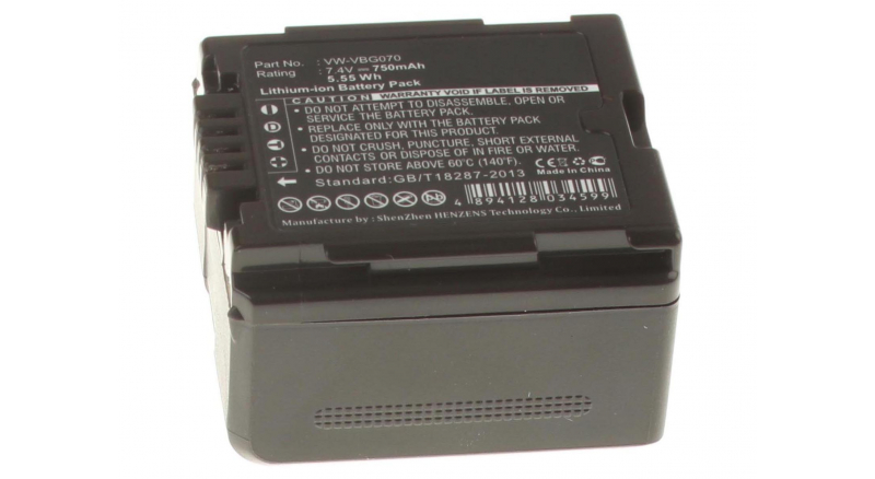 Аккумуляторные батареи для фотоаппаратов и видеокамер Panasonic SDR-H41Емкость (mAh): 750. Напряжение (V): 7,4