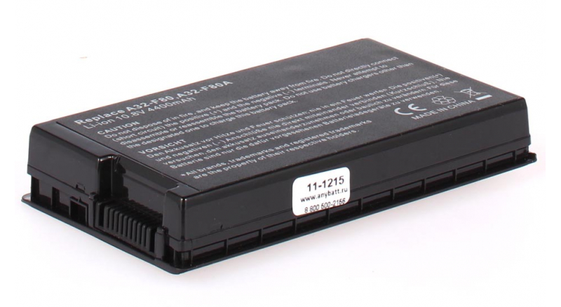 Аккумуляторная батарея для ноутбука Asus F81. Артикул 11-1215.Емкость (mAh): 4400. Напряжение (V): 10,8