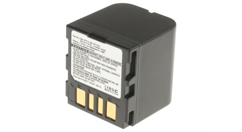 Аккумуляторные батареи для фотоаппаратов и видеокамер JVC GR-D250USЕмкость (mAh): 1500. Напряжение (V): 7,4