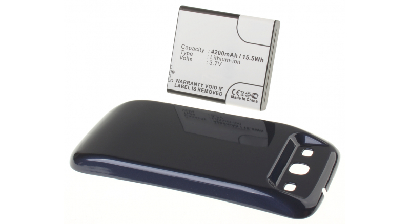 Аккумуляторная батарея для телефона, смартфона Samsung SCH-i939 Galaxy S III (Samsung Midas). Артикул iB-M598.Емкость (mAh): 4200. Напряжение (V): 3,7