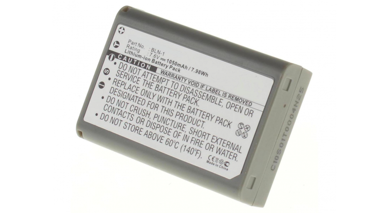 Аккумуляторные батареи для фотоаппаратов и видеокамер Olympus Pen E-P5Емкость (mAh): 1050. Напряжение (V): 7,6