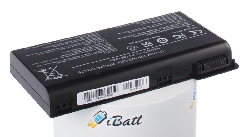 Аккумуляторная батарея для ноутбука MSI CX705MX. Артикул iB-A440X.Емкость (mAh): 5800. Напряжение (V): 11,1