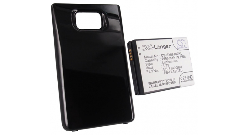 Аккумуляторная батарея для телефона, смартфона Samsung GT-I9100. Артикул iB-M1013.Емкость (mAh): 2600. Напряжение (V): 3,7